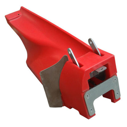 Picture of Poly Fender Left Hand Red 20 Inch or 22 Inch Spacing To Fit Capello® - NEW (Aftermarket)