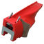 Picture of Poly Fender Right Hand Red 20 Inch or 22 Inch Spacing To Fit Capello® - NEW (Aftermarket)