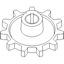 Picture of Upper Sprocket, Clean Grain Elevator To Fit Massey Ferguson® - NEW (Aftermarket)