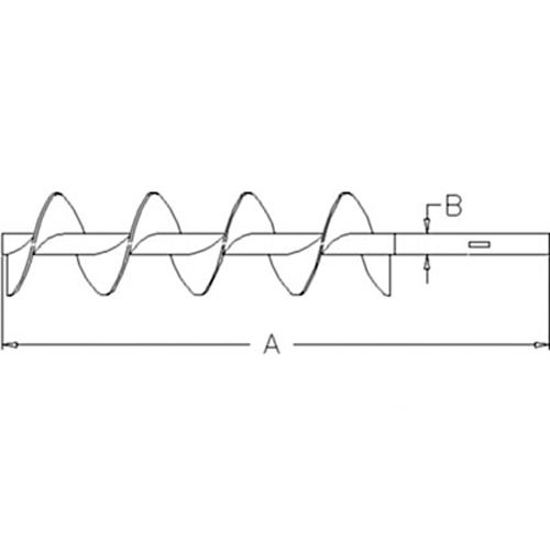 Picture of Auger, Tailings, Upper To Fit John Deere® - NEW (Aftermarket)