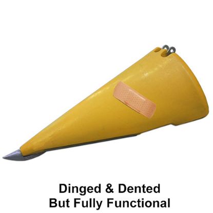 Picture of Poly Fender Snout Right Hand CLAAS Yellow Dinged and Dented To Fit Capello® - NEW (Aftermarket)