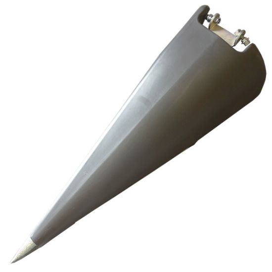 Picture of Poly Fender Snout Right Hand Gray 20 Inch or 22 Inch Spacing To Fit Capello® - NEW (Aftermarket)