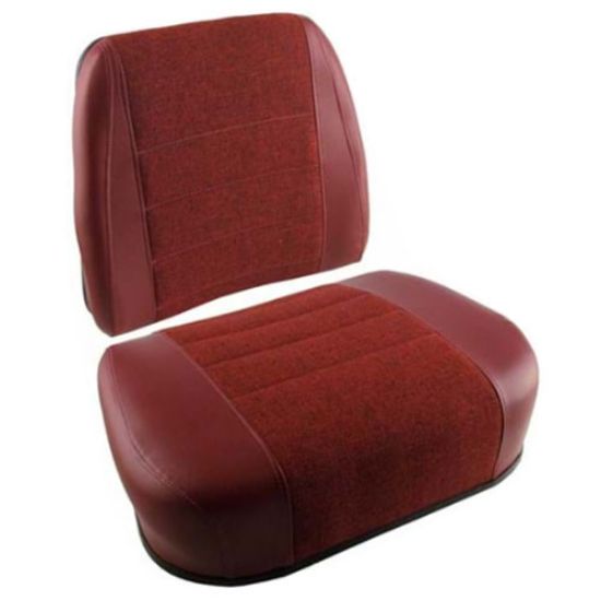 Picture of Cushion Set, Maroon Fabric And Vinyl To Fit White® - NEW (Aftermarket)