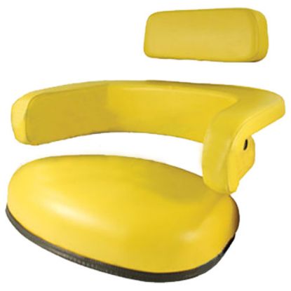 Picture of Seat Cushion Kit, 3 Piece, Yellow Vinyl To Fit John Deere® - NEW (Aftermarket)